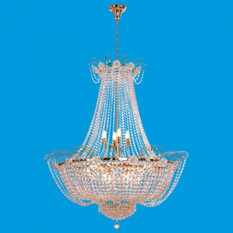 ЭкономСвет.Люстра потолочная хрусталь 2827 / 16FGD + WT - Интернет-магазин бытовой техники, вентиляции, гигиенического оборудования Энерготехника, Екатеринбург