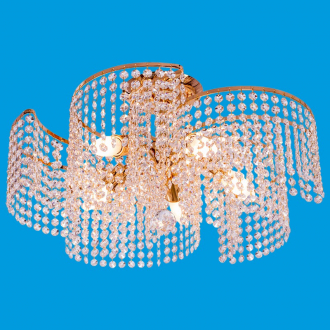 ЭкономСвет.Люстра потолочная хрусталь 2829 / 5FG + WT - Интернет-магазин бытовой техники, вентиляции, гигиенического оборудования Энерготехника, Екатеринбург