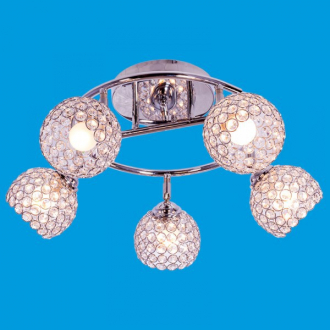 ЭкономСвет.Люстра модерн 2830 / 5CR + WT - Интернет-магазин бытовой техники, вентиляции, гигиенического оборудования Энерготехника, Екатеринбург