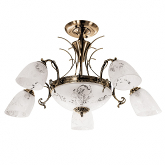 ЭкономСвет.Люстра 28406/8AB WT - Интернет-магазин бытовой техники, вентиляции, гигиенического оборудования Энерготехника, Екатеринбург