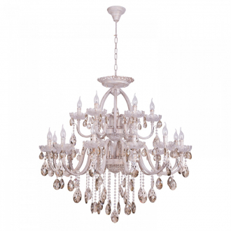 ЭкономСвет.Люстра потолочная классика с хрусталем 2841 / 18WG WT NC - Интернет-магазин бытовой техники, вентиляции, гигиенического оборудования Энерготехника, Екатеринбург