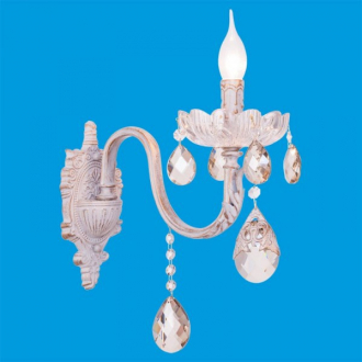 ЭкономСвет.Бра настенная  классика с хрусталем 2841B / 1wWG WT NC - Интернет-магазин бытовой техники, вентиляции, гигиенического оборудования Энерготехника, Екатеринбург