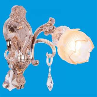 ЭкономСвет.Бра настенная  классика с хрусталем 2860B / 1wSG WT - Интернет-магазин бытовой техники, вентиляции, гигиенического оборудования Энерготехника, Екатеринбург