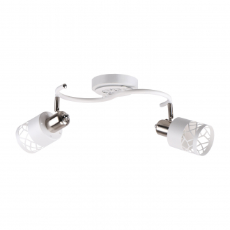 Спотовый светильник  ЭкономСвет 20718/2WT+SN WT - Интернет-магазин бытовой техники, вентиляции, гигиенического оборудования Энерготехника, Екатеринбург