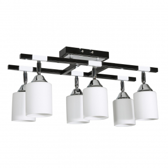 Потолочный светильник  ЭкономСвет 2609/6 BK+CR MK - Интернет-магазин бытовой техники, вентиляции, гигиенического оборудования Энерготехника, Екатеринбург