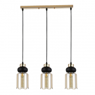 ЭкономСвет.Светильник подвес 30111/3GD AMB+BK - Интернет-магазин бытовой техники, вентиляции, гигиенического оборудования Энерготехника, Екатеринбург