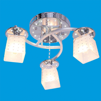 ЭкономСвет.Люстра модерн 30181 / 3CR + WT LED - Интернет-магазин бытовой техники, вентиляции, гигиенического оборудования Энерготехника, Екатеринбург