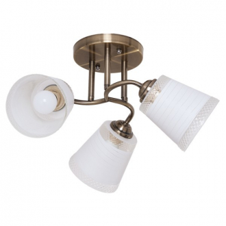 Люстра классическая ЭкономСвет 30676/3AB WT - Интернет-магазин бытовой техники, вентиляции, гигиенического оборудования Энерготехника, Екатеринбург