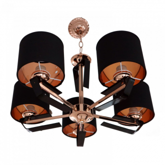 Потолочный светильник ЭкономСвет 31437/5BK+FGD BK - Интернет-магазин бытовой техники, вентиляции, гигиенического оборудования Энерготехника, Екатеринбург