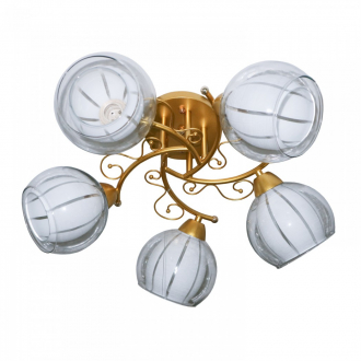 Потолочный светильник  ЭкономСвет 31944/5MGD WT+CL - Интернет-магазин бытовой техники, вентиляции, гигиенического оборудования Энерготехника, Екатеринбург