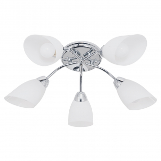 Потолочный светильник  ЭкономСвет 50788/5CR WT - Интернет-магазин бытовой техники, вентиляции, гигиенического оборудования Энерготехника, Екатеринбург