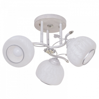 Потолочный светильник  ЭкономСвет 3307/3SL WT+SL - Интернет-магазин бытовой техники, вентиляции, гигиенического оборудования Энерготехника, Екатеринбург