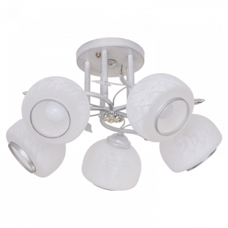 Потолочный светильник  ЭкономСвет 3307/5SL WT+SL - Интернет-магазин бытовой техники, вентиляции, гигиенического оборудования Энерготехника, Екатеринбург