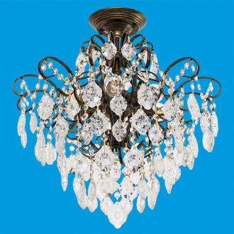 ЭкономСвет.Люстра потолочная хрусталь 33072 / 6BK + GD - Интернет-магазин бытовой техники, вентиляции, гигиенического оборудования Энерготехника, Екатеринбург