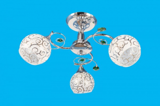 ЭкономСвет.Светильник эконом 33719 / 3 A CR CR GN - Интернет-магазин бытовой техники, вентиляции, гигиенического оборудования Энерготехника, Екатеринбург