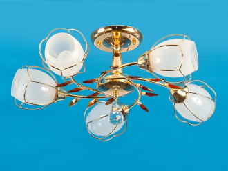 ЭкономСвет.Светильник эконом 33748 / 5FGD WT BR - Интернет-магазин бытовой техники, вентиляции, гигиенического оборудования Энерготехника, Екатеринбург