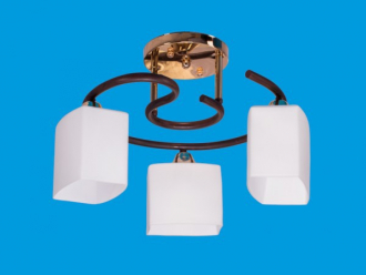 ЭкономСвет.Люстра 33898 / 3FGD + BR WT - Интернет-магазин бытовой техники, вентиляции, гигиенического оборудования Энерготехника, Екатеринбург