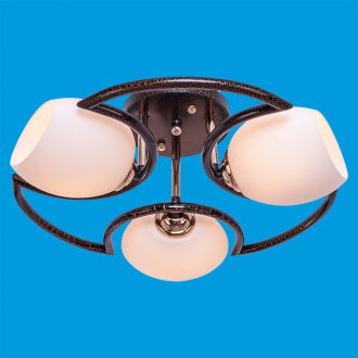 ЭкономСвет.Люстра 33916 / 3FGD BKD WT - Интернет-магазин бытовой техники, вентиляции, гигиенического оборудования Энерготехника, Екатеринбург