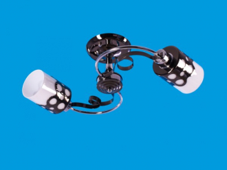 ЭкономСвет.Люстра модерн 33943 / 2CR + ZZH WT - Интернет-магазин бытовой техники, вентиляции, гигиенического оборудования Энерготехника, Екатеринбург