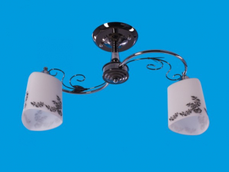 ЭкономСвет.Люстра модерн 33944 / 2CR + ZZH WT - Интернет-магазин бытовой техники, вентиляции, гигиенического оборудования Энерготехника, Екатеринбург