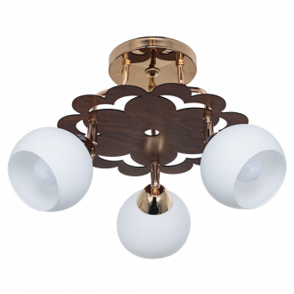 Подвесной светильник  ЭкономСвет 343LM/3BR+FGD WT - Интернет-магазин бытовой техники, вентиляции, гигиенического оборудования Энерготехника, Екатеринбург