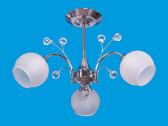 ЭкономСвет.Люстра 3481 / 3CR WT - Интернет-магазин бытовой техники, вентиляции, гигиенического оборудования Энерготехника, Екатеринбург