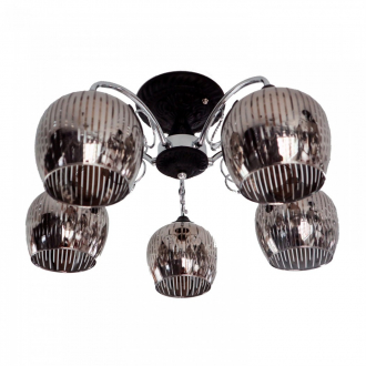 Потолочный светильник  ЭкономСвет 31875/5CR+BK SM - Интернет-магазин бытовой техники, вентиляции, гигиенического оборудования Энерготехника, Екатеринбург