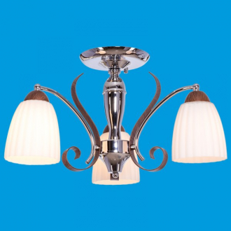 ЭкономСвет.Люстра 36772 / 3CR + RED WT - Интернет-магазин бытовой техники, вентиляции, гигиенического оборудования Энерготехника, Екатеринбург