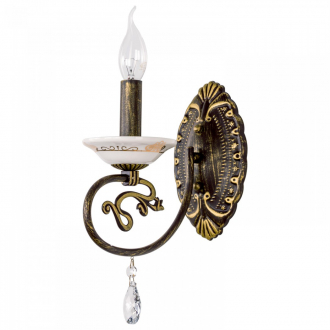 ЭкономСвет.Бра настенная  классика с хрусталем 36846 / 1wCF CL - Интернет-магазин бытовой техники, вентиляции, гигиенического оборудования Энерготехника, Екатеринбург
