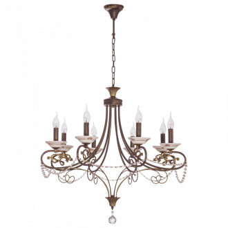 ЭкономСвет.Люстра потолочная классика с хрусталем 36846 / 8CF CL - Интернет-магазин бытовой техники, вентиляции, гигиенического оборудования Энерготехника, Екатеринбург