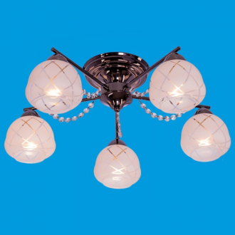 ЭкономСвет.Люстра модерн 36874 / 5AN WT CL - Интернет-магазин бытовой техники, вентиляции, гигиенического оборудования Энерготехника, Екатеринбург