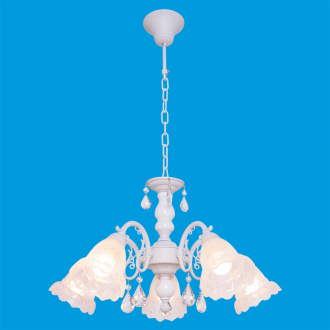 ЭкономСвет.Люстра потолочная классика с хрусталем 37319 / 5WT - Интернет-магазин бытовой техники, вентиляции, гигиенического оборудования Энерготехника, Екатеринбург