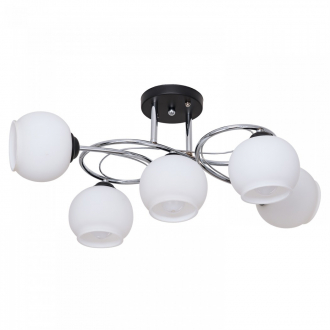 Потолочный светильник  ЭкономСвет 380/5CR+BK WT - Интернет-магазин бытовой техники, вентиляции, гигиенического оборудования Энерготехника, Екатеринбург