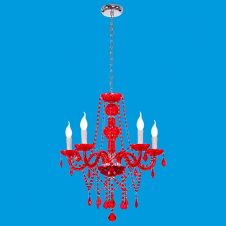 ЭкономСвет.Люстра потолочная классика с хрусталем 409 / 5P RD - Интернет-магазин бытовой техники, вентиляции, гигиенического оборудования Энерготехника, Екатеринбург