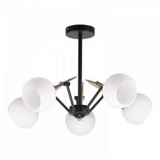 Потолочный светильник  ЭкономСвет 41061/5BK+AB WT - Интернет-магазин бытовой техники, вентиляции, гигиенического оборудования Энерготехника, Екатеринбург