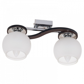 Потолочный светильник  ЭкономСвет 5345/2CR+BK WT - Интернет-магазин бытовой техники, вентиляции, гигиенического оборудования Энерготехника, Екатеринбург