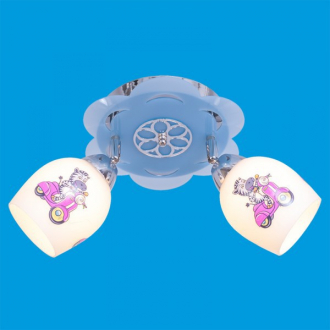 ЭкономСвет.Детский потолочный светильник 4239 / 2CR + BL WT - Интернет-магазин бытовой техники, вентиляции, гигиенического оборудования Энерготехника, Екатеринбург