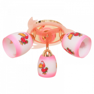 ЭкономСвет.Детский бра 4268/3FGD WT+PK - Интернет-магазин бытовой техники, вентиляции, гигиенического оборудования Энерготехника, Екатеринбург