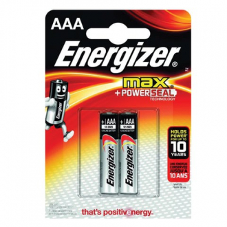 ENERGIZER Батарейки MAX, AAA LR03, комплект 2 шт., АЛКАЛИНОВЫЕ, 1,5 B E92 AAA BP 2 RU 451795 - Интернет-магазин бытовой техники, вентиляции, гигиенического оборудования Энерготехника, Екатеринбург