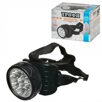 ТРОФИ Фонарь налобный светодиодный TG9, 9xLED, заряд от 220 V - Интернет-магазин бытовой техники, вентиляции, гигиенического оборудования Энерготехника, Екатеринбург