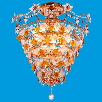 ЭкономСвет.Люстра потолочная хрусталь 4582 / 8 + 4F-GD BRNk - Интернет-магазин бытовой техники, вентиляции, гигиенического оборудования Энерготехника, Екатеринбург