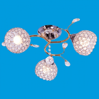 ЭкономСвет.Люстра модерн 4603MN / 3CR + FG WT - Интернет-магазин бытовой техники, вентиляции, гигиенического оборудования Энерготехника, Екатеринбург