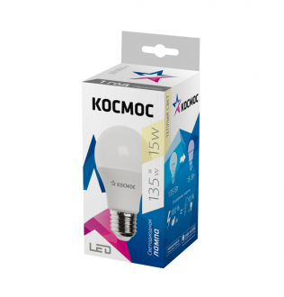 Лампа светодиодная LED A60 15Вт 220В E27 3000К Космос Lksm_LED15wA60E2730 - Интернет-магазин бытовой техники, вентиляции, гигиенического оборудования Энерготехника, Екатеринбург