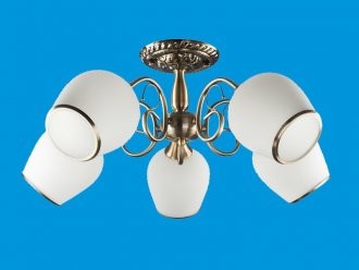 ЭкономСвет.Люстра 50133 / 5BCU WT - Интернет-магазин бытовой техники, вентиляции, гигиенического оборудования Энерготехника, Екатеринбург