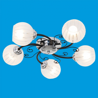 ЭкономСвет классика 50171 / 5BK + CR WT - Интернет-магазин бытовой техники, вентиляции, гигиенического оборудования Энерготехника, Екатеринбург