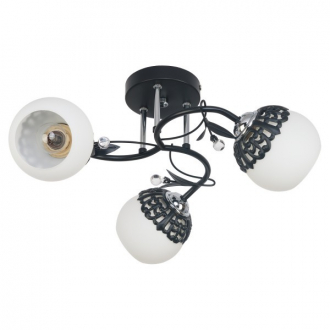 Потолочный светильник  ЭкономСвет 50193/3BK WT - Интернет-магазин бытовой техники, вентиляции, гигиенического оборудования Энерготехника, Екатеринбург