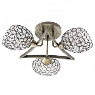 Потолочный светильник ЭкономСвет 50226/3AB BK+CL - Интернет-магазин бытовой техники, вентиляции, гигиенического оборудования Энерготехника, Екатеринбург