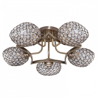 Потолочный светильник  ЭкономСвет 50226/5AB BK+CL - Интернет-магазин бытовой техники, вентиляции, гигиенического оборудования Энерготехника, Екатеринбург