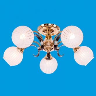 ЭкономСвет.Люстра модерн 50349 / 5FGD + AN WT - Интернет-магазин бытовой техники, вентиляции, гигиенического оборудования Энерготехника, Екатеринбург