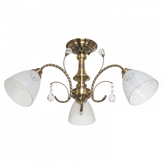 Люстра классическая  ЭкономСвет 50391/3AB WT - Интернет-магазин бытовой техники, вентиляции, гигиенического оборудования Энерготехника, Екатеринбург